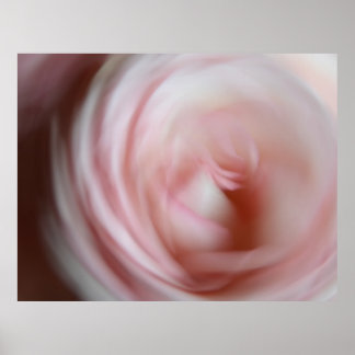 Póster Abstract Pink Rose