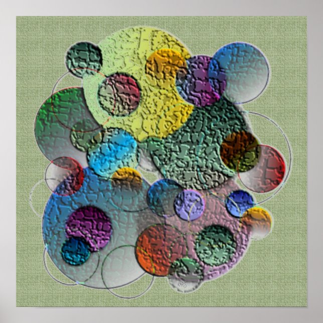 Póster Abstract Planets (Frente)