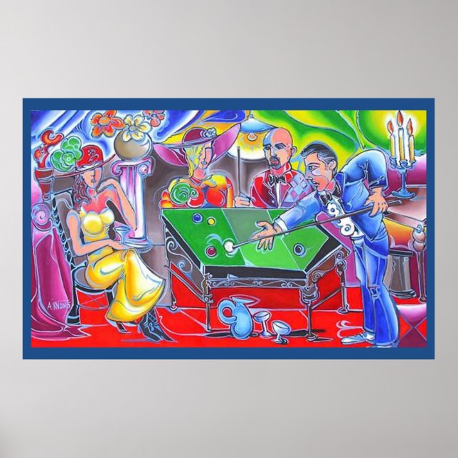 Póster Abstract Pool Hall (Frente)
