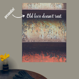 Póster Abstract red brown rusty