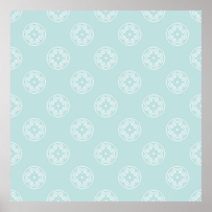 Póster Abstract seamless pattern of Powder Blue color bac