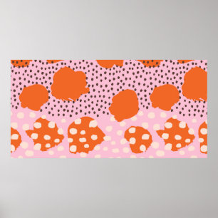 Póster Abstract seamless pattern with Brush Strokes. Beau