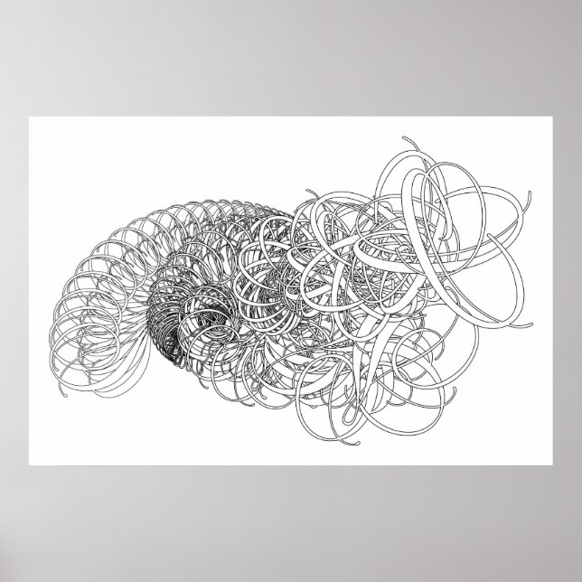 Póster abstract swirls (Frente)