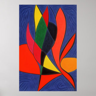 Póster Abstract Wall Art inspirado en Matisse