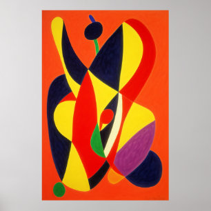 Póster Abstract Wall Art inspirado en Matisse