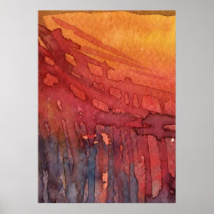 Póster Abstract watercolor 3