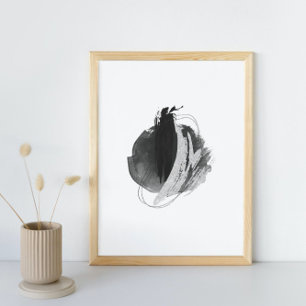 Póster Abstract Watercolor Geometrical, Abstract, Minimal