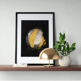 Póster Abstract Watercolor Geometrical, Abstract, Minimal