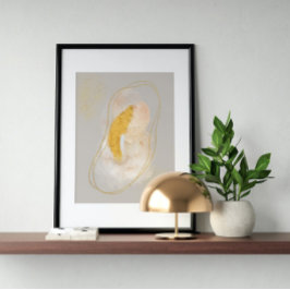 Póster Abstract Watercolor Geometrical, Abstract, Minimal