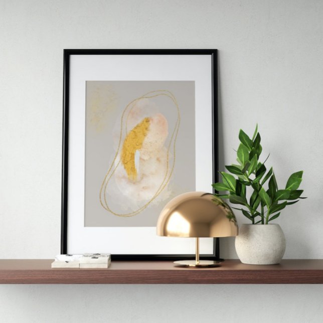 Póster Abstract Watercolor Geometrical, Abstract, Minimal (Subido por el creador)