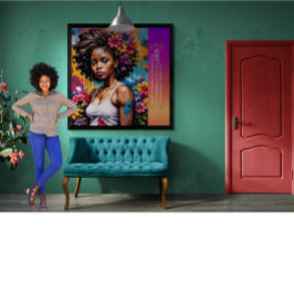 Póster Abstracta mujer de proverbios de fe 31 30