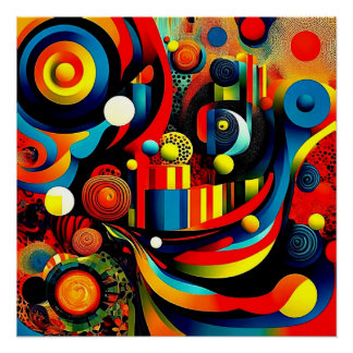 Póster Abstracta Psychedelica