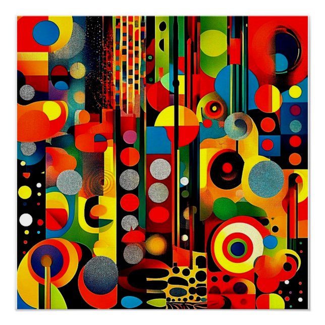 Póster Abstracta Psychedelica (Anverso)