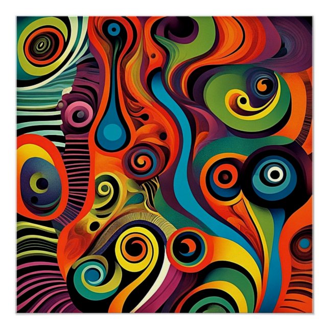 Póster Abstracta Psychedelica 11 (Anverso)