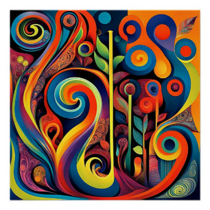 Póster Abstracta Psychedelica 12