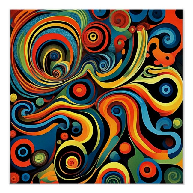 Póster Abstracta Psychedelica 13 (Anverso)