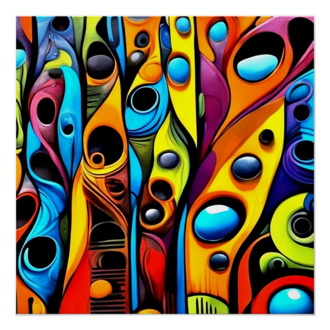 Póster Abstracti Foliagi 4 (Anverso)