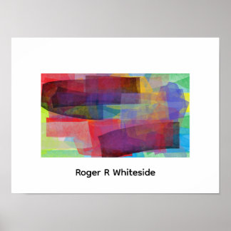 Póster Abstraction by Roger R Whiteside print