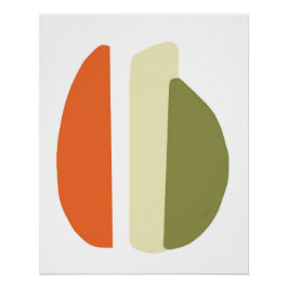 Póster abstracto 3 formas
