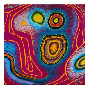 Póster Abstracto aborigen Art Vol. 01
