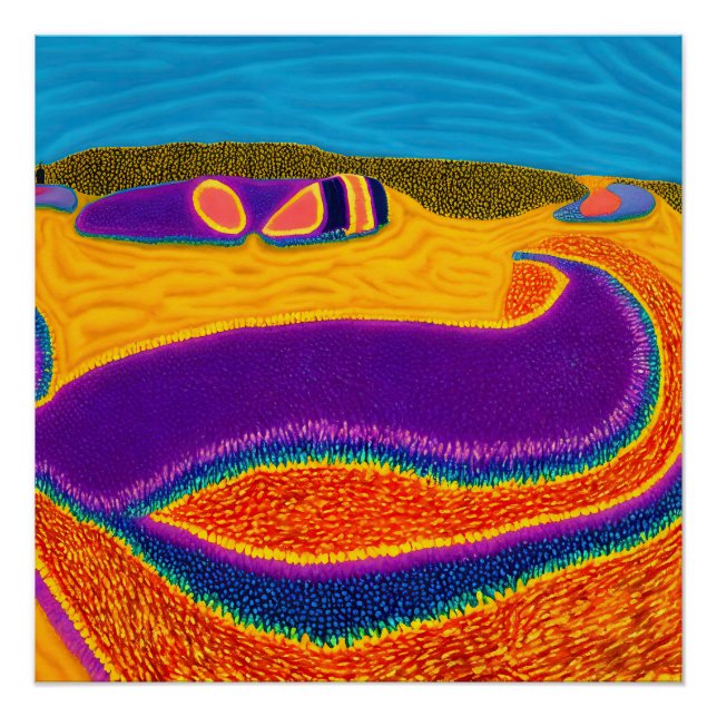 Póster Abstracto aborigen Art Vol. 02 (Anverso)