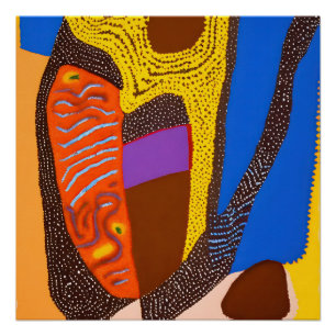 Póster Abstracto aborigen Art Vol. 09