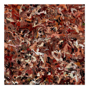 Póster Abstracto Agujas De Pino