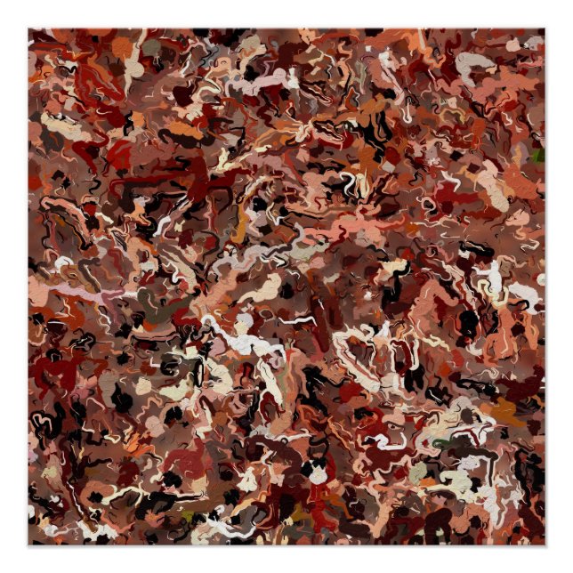 Póster Abstracto Agujas De Pino (Anverso)