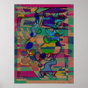 Póster "Abstracto Atractivo" versión alternativa cartel d