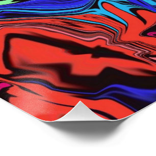 Póster Abstracto Colorido Twirly / Paseado /