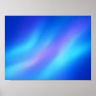 Póster abstracto con gradiente azul cian púrpura s