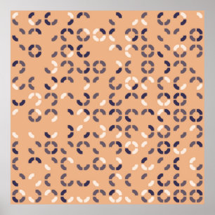 Póster abstracto de diseño de patrones geométricos, arte,