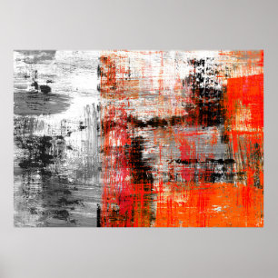 Póster abstracto de fondo abstracto pintado a mano, arte,