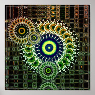 Póster abstracto de Kali