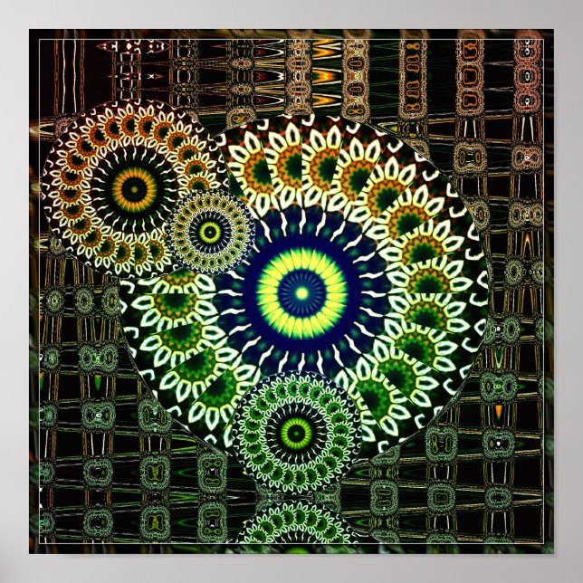 Póster abstracto de Kali (Frente)
