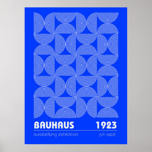 Póster abstracto de la exposición Bauhaus 1923