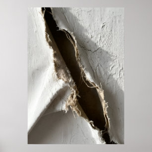 Póster abstracto de tierra cruda dividida Textur