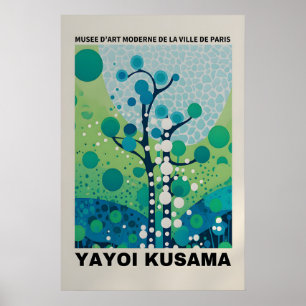 Póster abstracto de Yayoi Kusama - Impresión de Ya