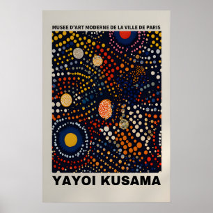 Póster abstracto de Yayoi Kusama - Impresión de Ya