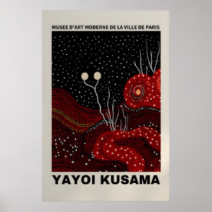 Póster abstracto de Yayoi Kusama - Impresión de Ya