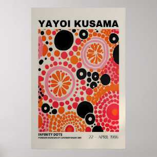 Póster abstracto de Yayoi Kusama - Impresión de Ya
