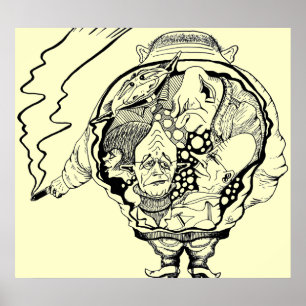 Poster abstracto del arte gráfico