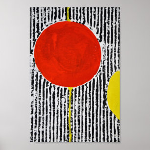 Poster abstracto del arte moderno con un punto