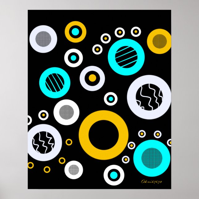 Póster Abstracto geométrico (Frente)