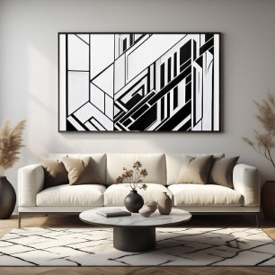Póster Abstracto Geométrico Moderno