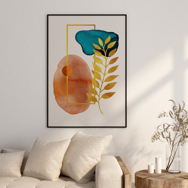 Póster Abstracto Geométrico Moderno Minimalista de Mitad  (Subido por el creador)