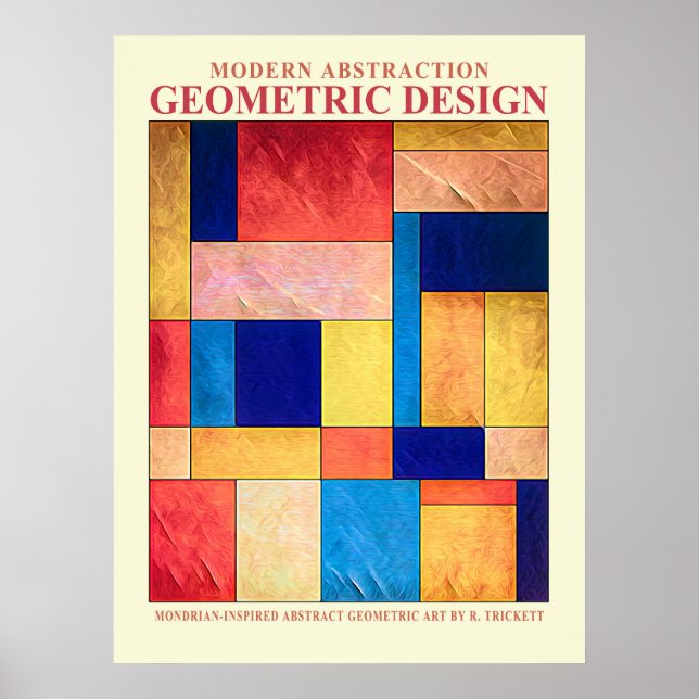 Póster Abstracto Geométrico N.º 2 (Frente)