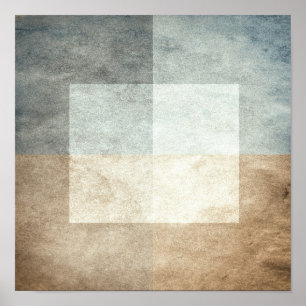 Póster abstracto gráfico de acuarela gruesa