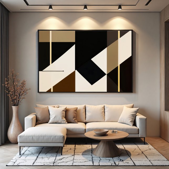 Póster Abstracto Moderno Inspirado en Bauhaus (Subido por el creador)