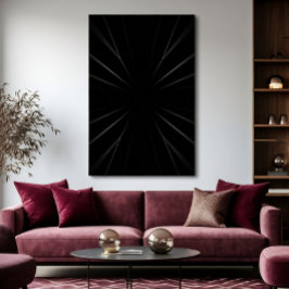 Póster Abstracto Oscuro Radial